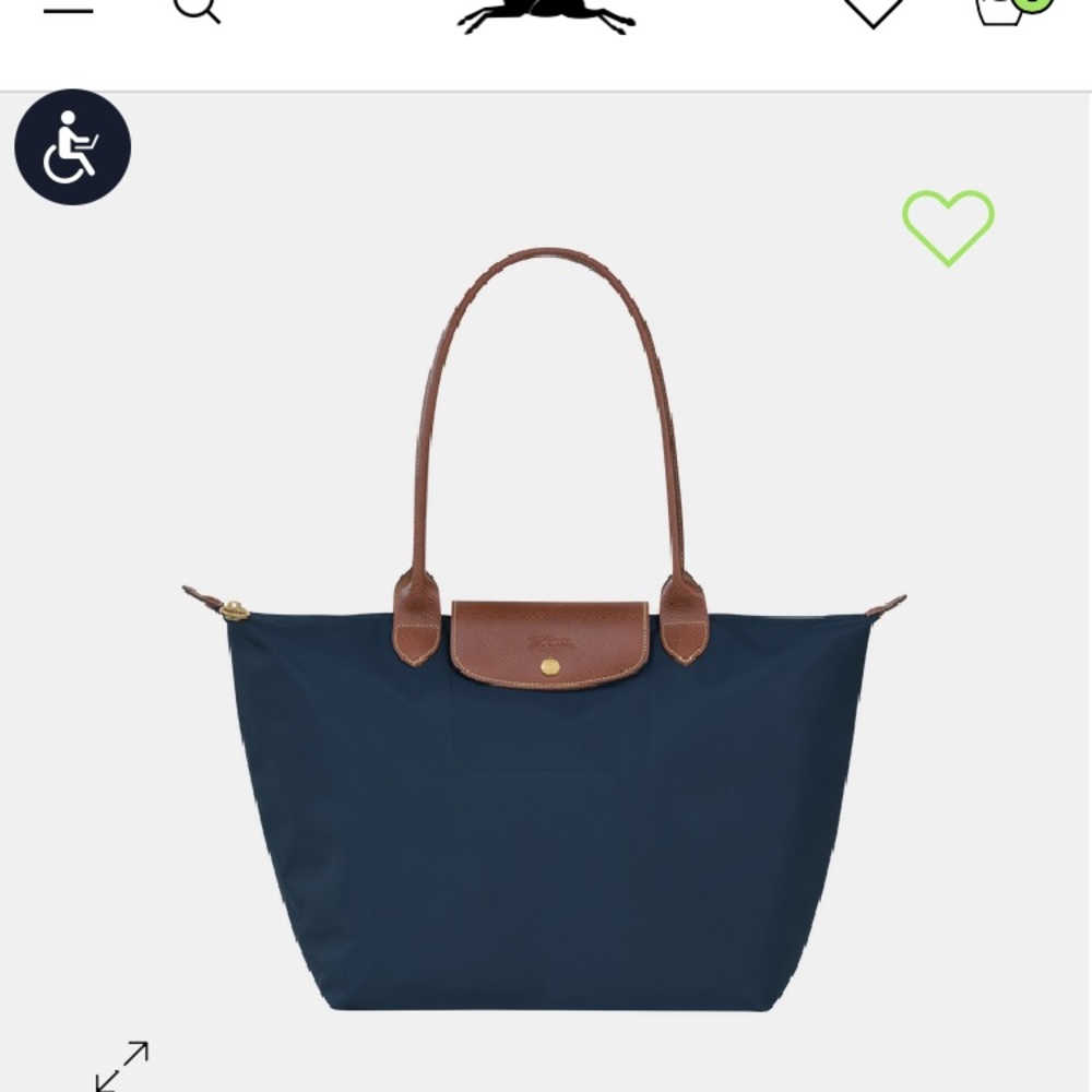 Longchamp Le Pliage Medium Tote Navy